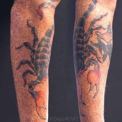 Cool Scorpion Tattoo by Hadley at the best tattoo shop in Tampa, Iron Blood Tattoos.