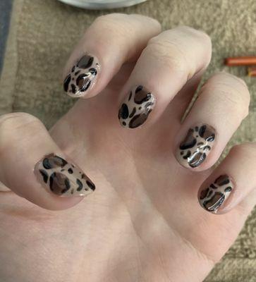 Gel Manicure with Nail Art