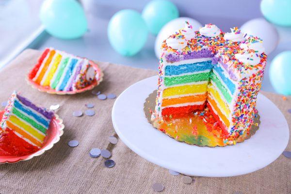 Rainbow cake!