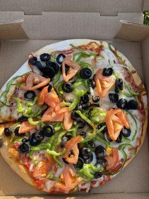 Veggie Pizza - no mushrooms