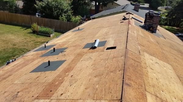 John's House - New Vents Installed, Rotted Plywood Replaced