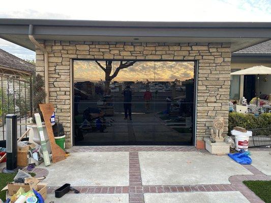 A stunning Wayne Dalton 8450 Luminous Garage Door!