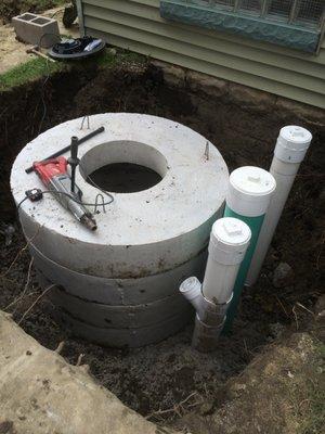 New flood control system installation