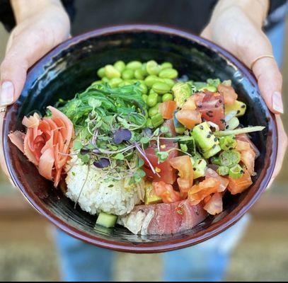 Avo Tomato poke bowl for da win!