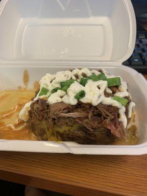 BBQ Brisket Baked Potato