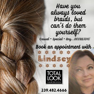 Need amazing braids? Call Lindsey!