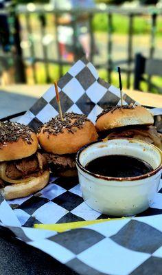 Beef-on-a-Weck sliders. Mmmmm.