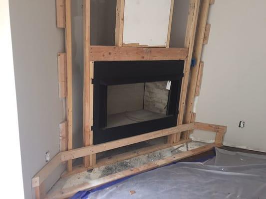 Don't have a fireplace! Gives us a call and we can add one where there was not one before!