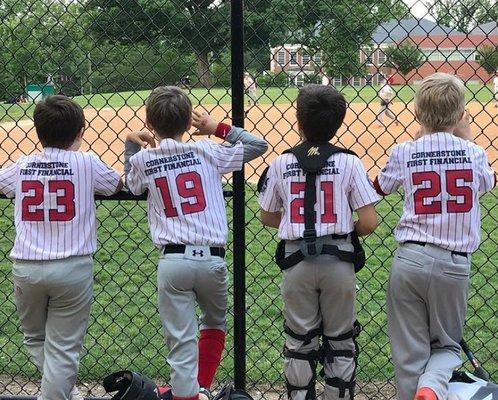 Our Cornerstone First Little League Team!