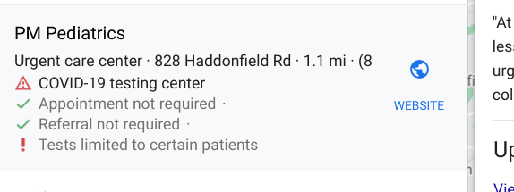 clearly stating no appointment or referral is required