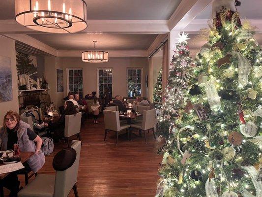 Festive dining room