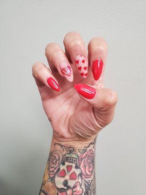 Thank you so much LEE! I love my V-Day  nails they are exactly what I wanted!!! (CORRECTION)