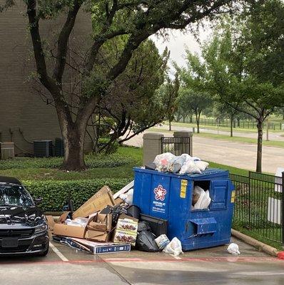 Less 24 hours after they literally do door service trash pickup.