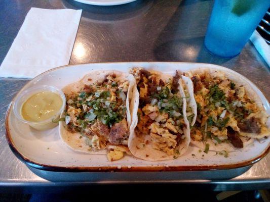 Breakfast street tacos