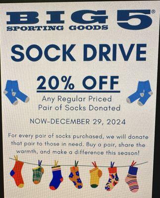 2024 Holiday Sock Drive