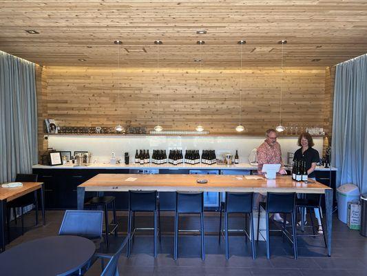 Your hosts, Molly and Daryl in their beautiful tasting room