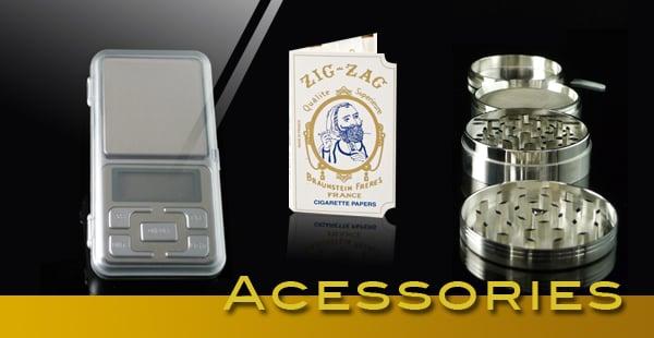 Scales, Grinders, Rolling Papers. http://doubleheadersmokeshop.com/products/accessories/