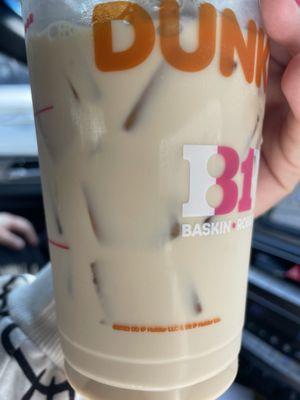 Iced latte with caramel