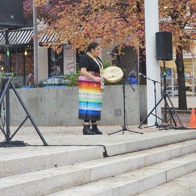 11/9/2024 - Indigenous People's Fry Bread Festival at Director Park. There was spoken word and music.