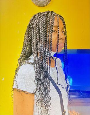 Senegalese twists @ Aisha Hair Braiding and Weaving Sacramento