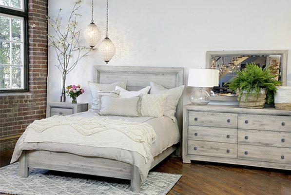 This stunning contemporary collection brings harmony and style to any bedroom. Quality craftsmanship, comfort, and durability.