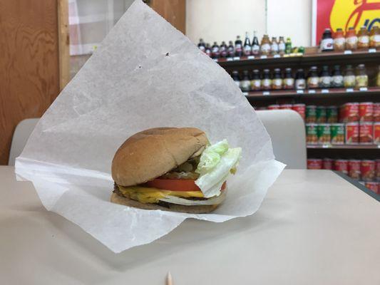 This is their version of a vegan burger! I was surprised Sleepy hollow in  gentry Arkansas