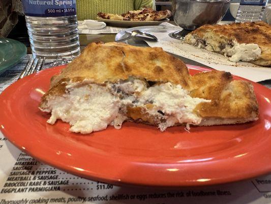 Meatball calzone