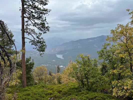 10/22/22 Hume Lake - view from top of mountain accessible with 4x4