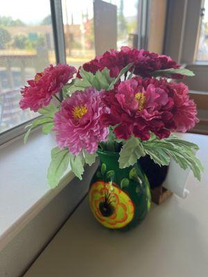 Flowers on the tables