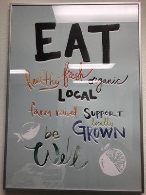 Eat Locally sign