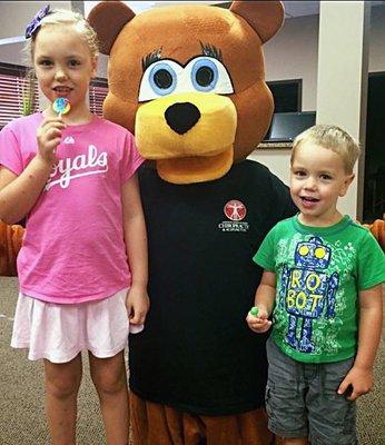 Kids need chiropractic too. Meet Backer the Bear!