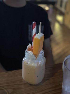 Orange creamsicle milkshake