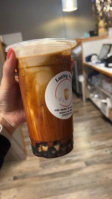 brown sugar boba milk tea