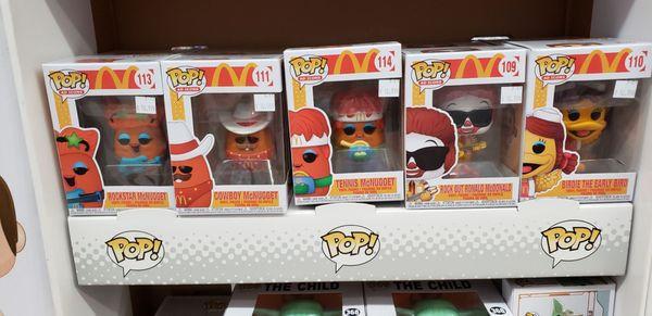 McDonald's Funco Pop toys.