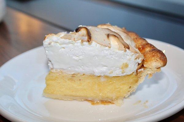 The Lemon Meringue Pie's filling was smooth and creamy and the meringue was billowing and irresistible.