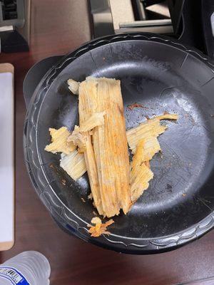 Red beef tamal.