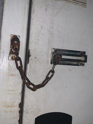 Rusty door lock