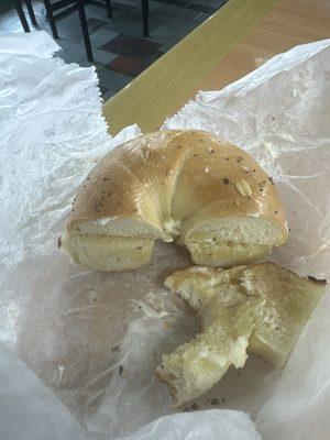 "Everything" Bagel with Butter but where is the everything seasoning?!?!