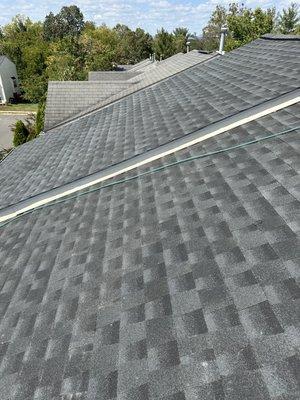 Another satisfied customer. This is the completion of the replaced roof.