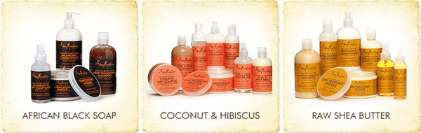 Beauty Treatments including a complete line of Shea Moisture for hair and body.