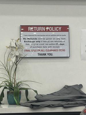 Return Policy