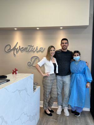 Patient of the day at Aventura Dental Group.