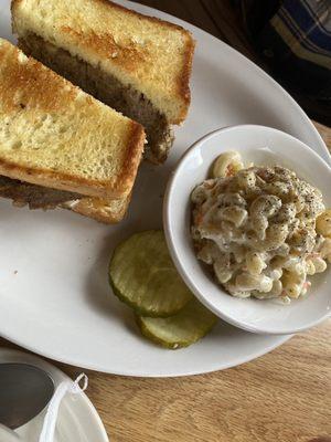 Meatloaf Melt with a side