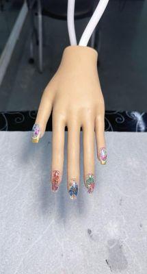 Enbedding gel nails