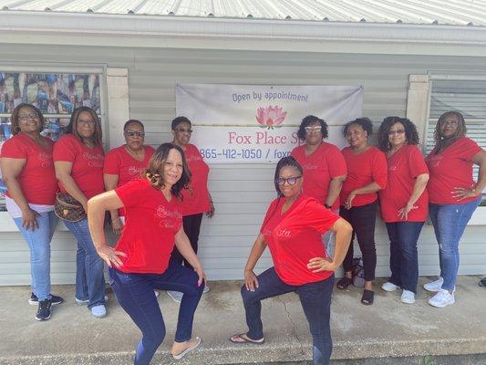 The Sista Sista's book club visited the Fox Spa Salon today and they did NOT disappoint! Excellent services & great hospitality!