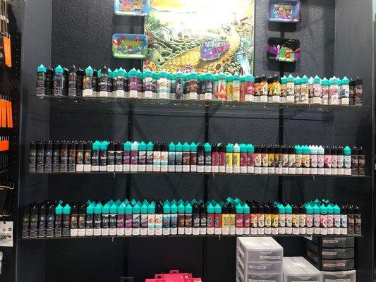 A ton of juice options for our vape connoisseurs!