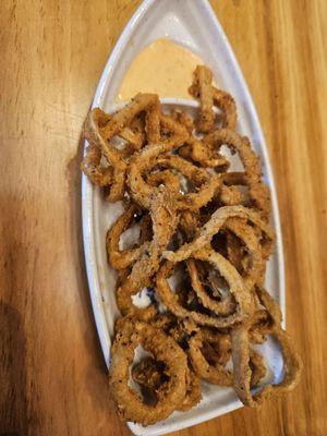 Fried calamari! My son's favorite appetizer