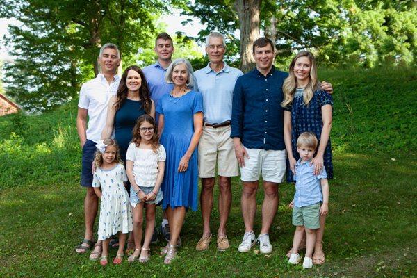 Family session at a park in Holland Michigan