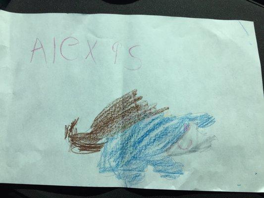 I even got a picture from one of my little swimmers! So cute!!