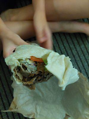 Doner kebab wrap